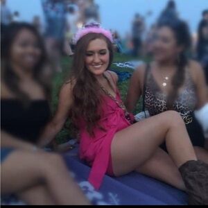 Pink lily hot pink Barbie magenta romper